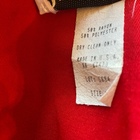 Danny & Nicole Vintage Red Dress Size 14 - Picture 5 of 5